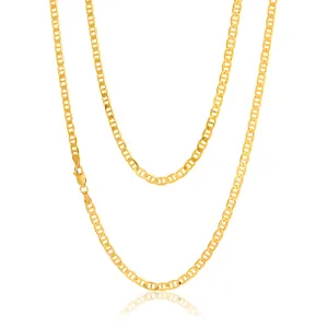 9ct Superb Yellow Solid Gold Anchor 70cm Chain Shiels