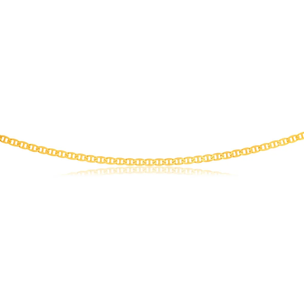 9ct Superb Yellow Solid Gold Anchor 70cm Chain Shiels