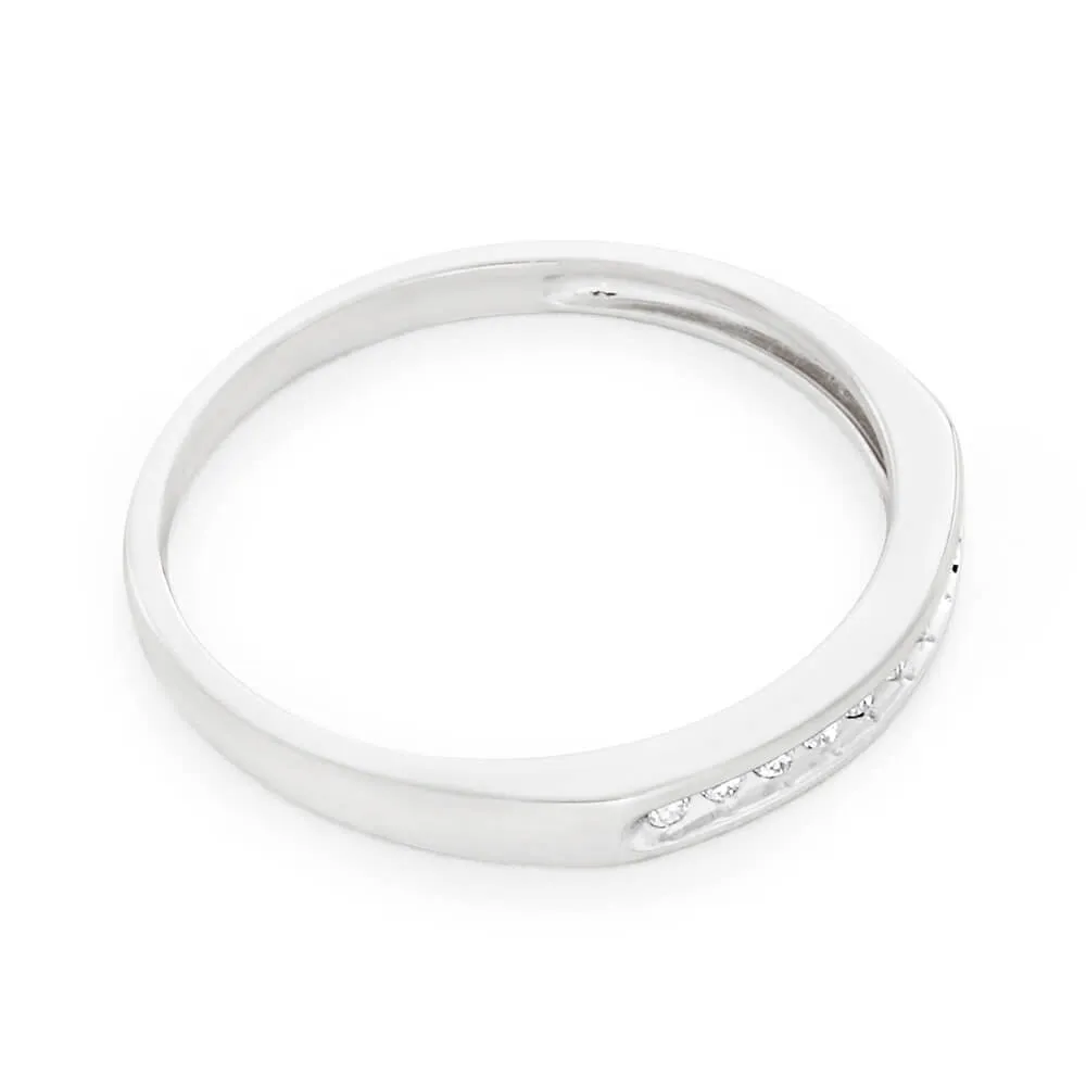9ct White Gold 10 Diamonds Eternity Ring Shiels