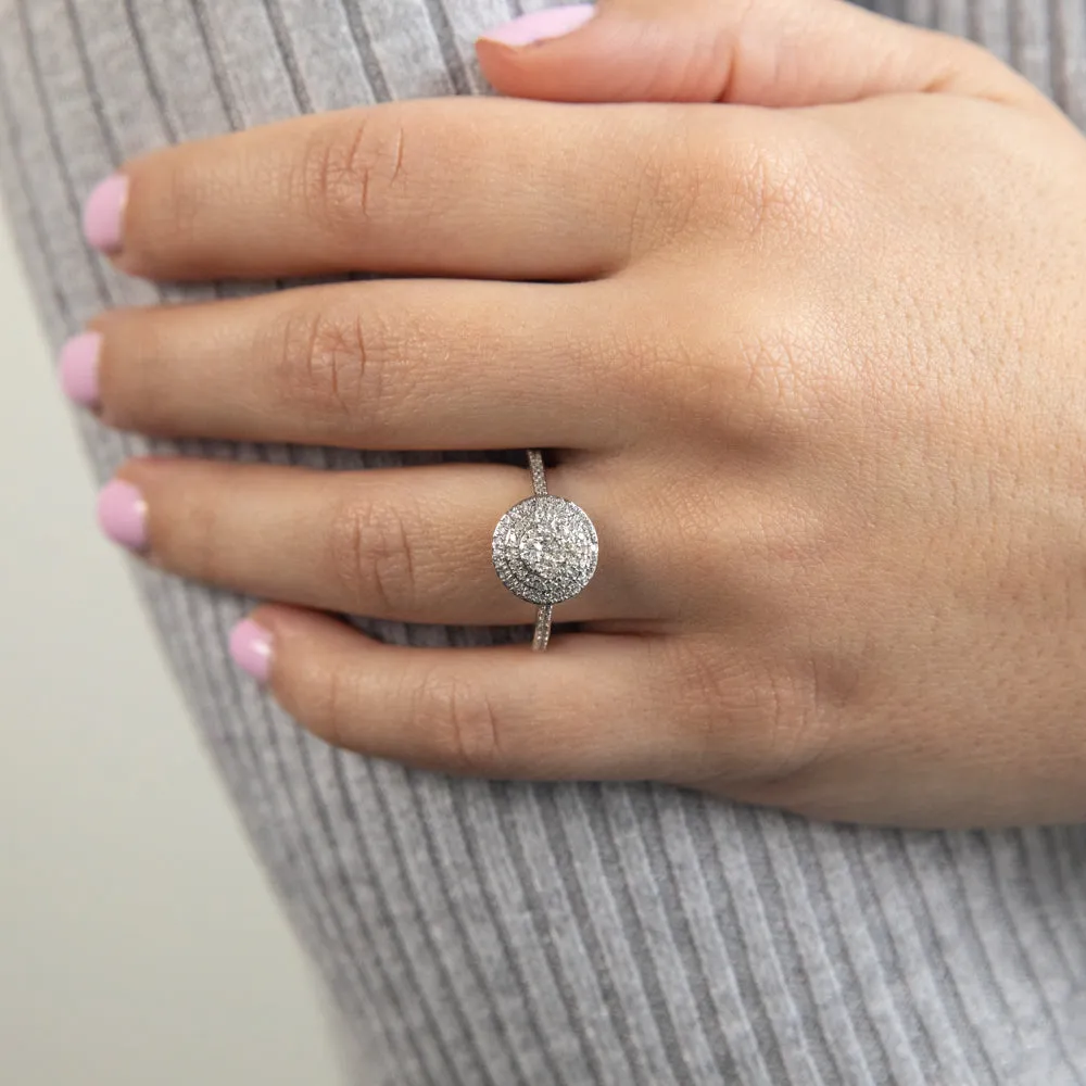 9ct White Gold 1/2 Carat Diamond Ring Shiels