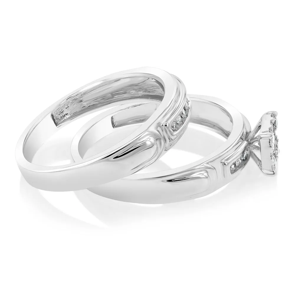 9ct White Gold 1/3 Carat Diamond With 23 Brilliant Cut Diamonds Shiels