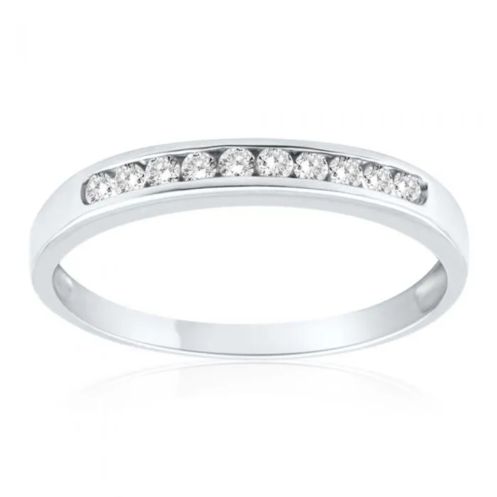 9ct White Gold 1/5 Carat Delightful Diamond Ring Shiels