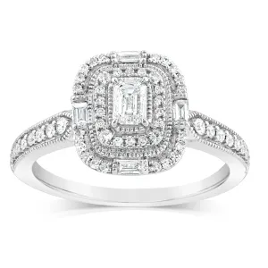 9ct White Gold Brilliant Cut Ring in 1/2 Carat Natural Diamonds Shiels