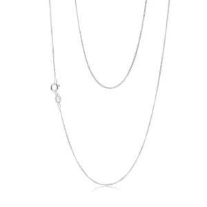9ct White Gold Curb 46cm Chain Shiels