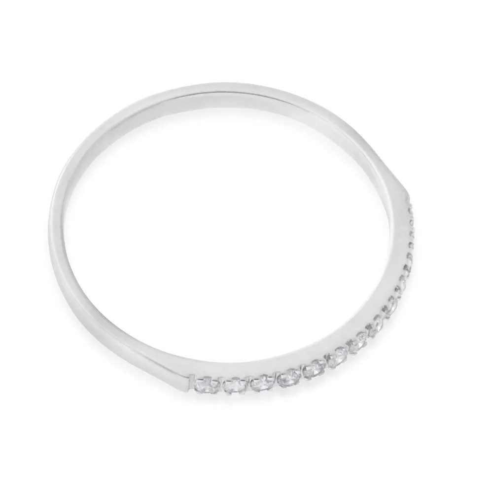 9ct White Gold Eternity Ring with 13 Diamonds Shiels