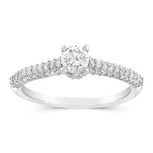 9ct White Gold Fancy Brilliant Cut Ring in 0.60 Carat Natural Diamonds Shiels