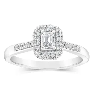 9ct White Gold Mix Shaped Ring in 0.40 Carat Natural Diamonds Shiels