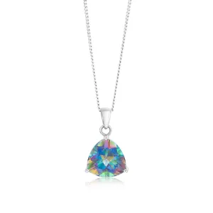 9ct White Gold Natural Treated Adieu Topaz Pendant Shiels