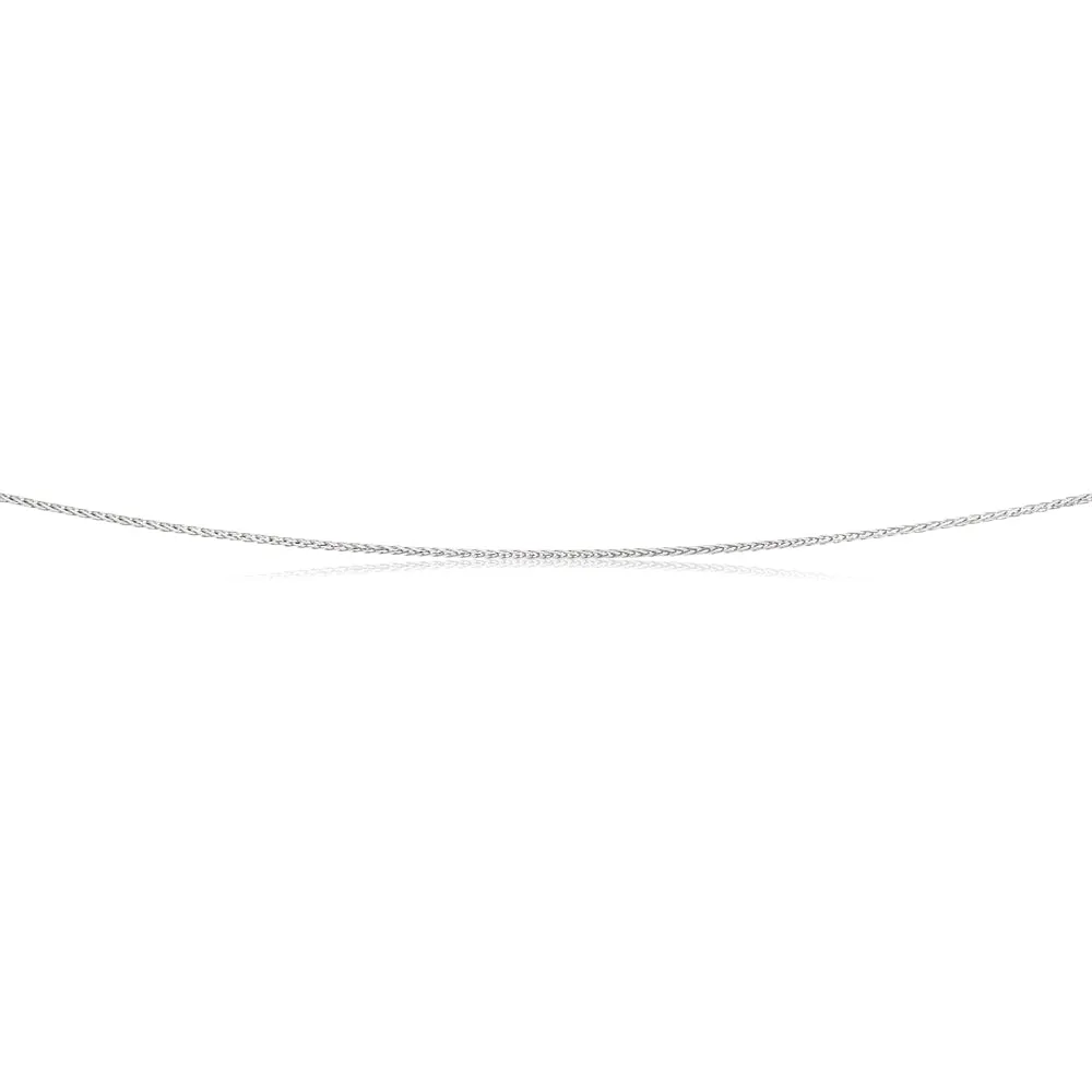 9ct White Gold Wheat Chain Shiels
