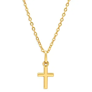 9ct Yellow 14mm Cross Gold Pendant Shiels