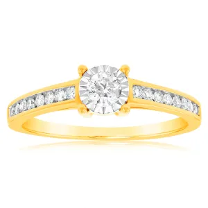 9ct Yellow Gold 0.30 Carat Diamond Solitaire Ring Shiels