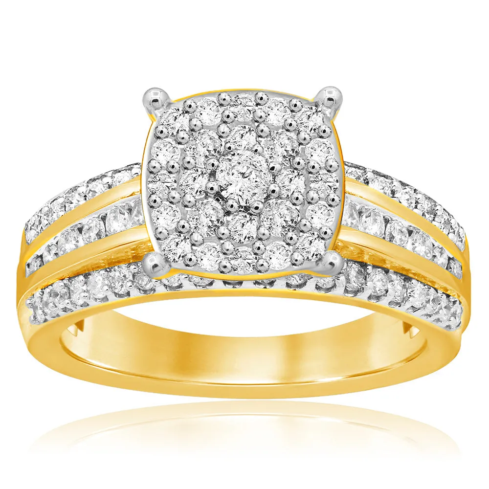 9ct Yellow Gold 1.00 Carat Diamond Ring Shiels