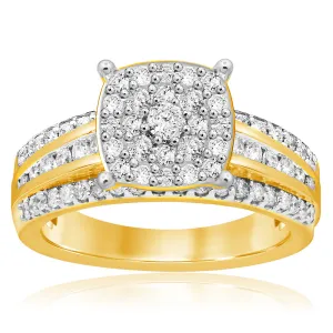 9ct Yellow Gold 1.00 Carat Diamond Ring Shiels