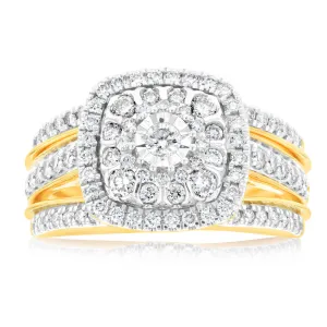 9ct Yellow Gold 1.00ct Diamond Dress Ring Shiels