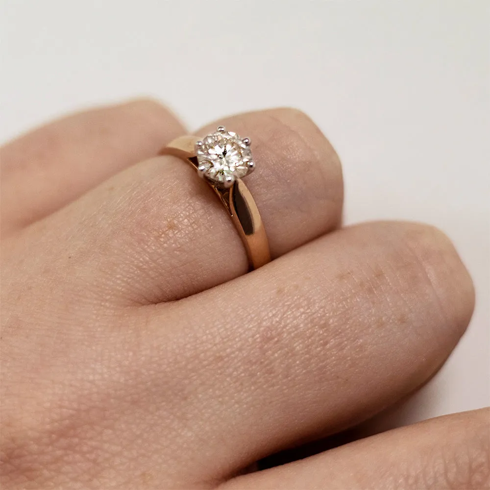 9ct Yellow Gold 1/2 Carat Diamond Solitaire Ring Shiels