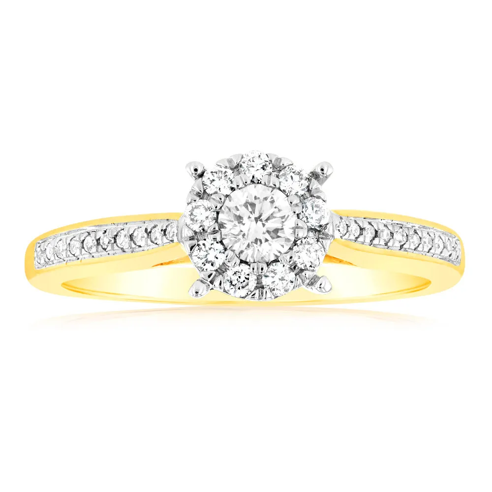 9ct Yellow Gold 1/3 Carat Diamond Ring Shiels