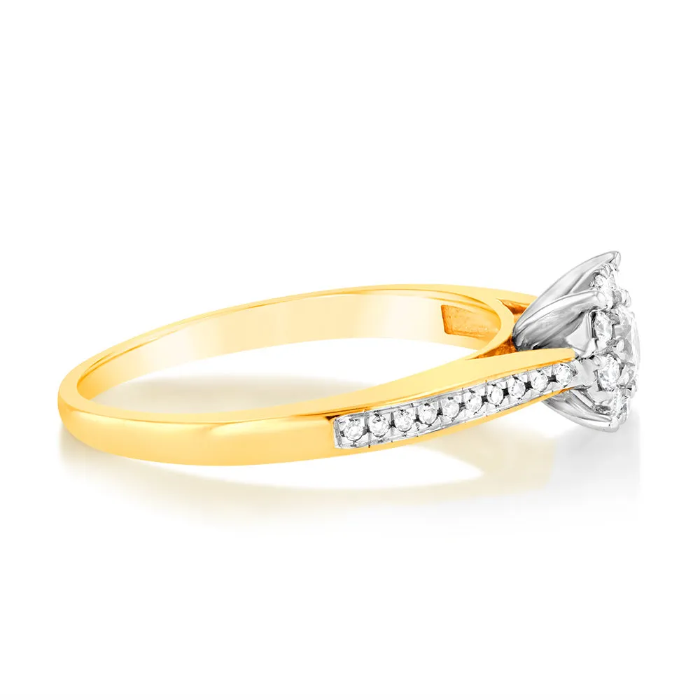 9ct Yellow Gold 1/3 Carat Diamond Ring Shiels