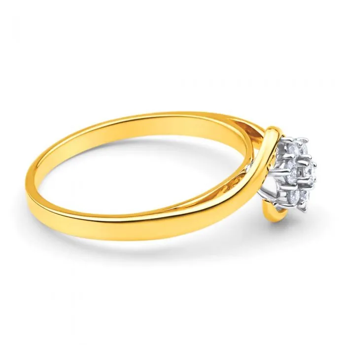 9ct Yellow Gold 1/4 Carat Diamond Luxurious Ring Shiels
