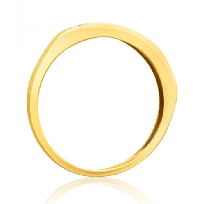 9ct Yellow Gold 1/4 Carat Diamond Ring Set with 10 Brilliant Diamonds Shiels
