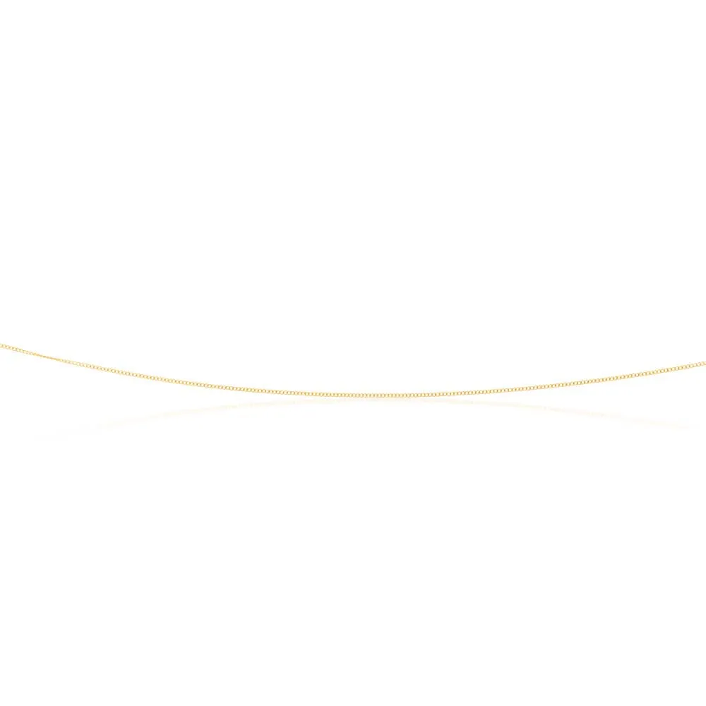 9ct Yellow Gold 18 Gauge Fine Curb 41cm Chain Shiels