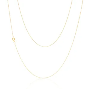 9ct Yellow Gold 18 Gauge Fine Curb 46cm Chain Shiels