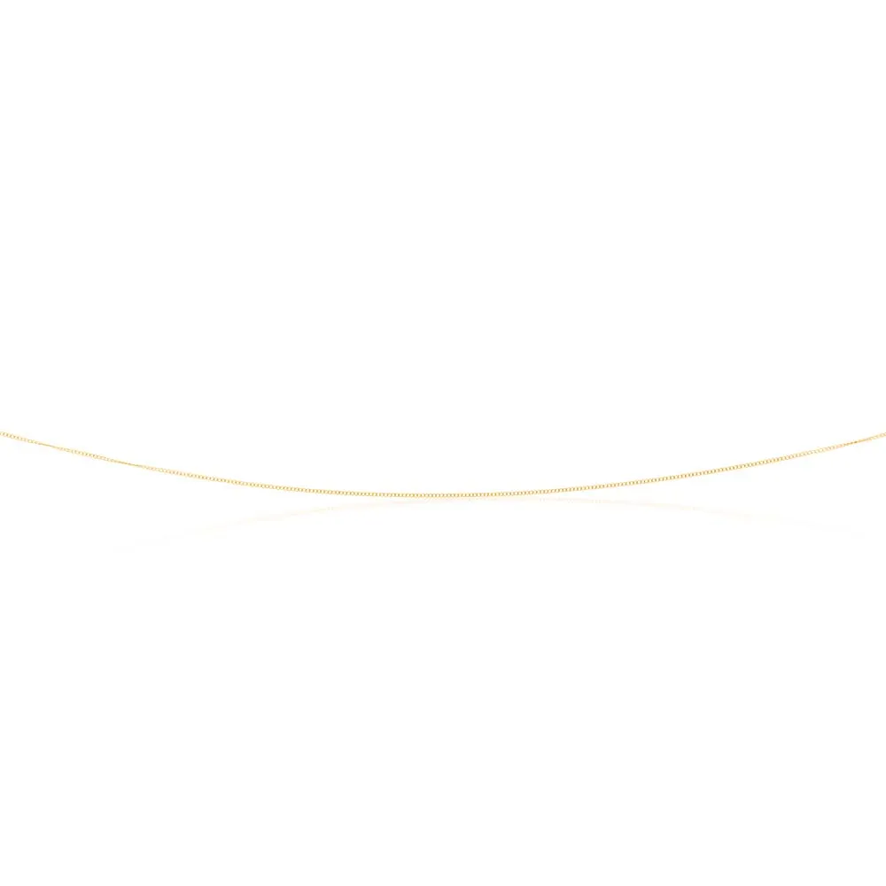9ct Yellow Gold 18 Gauge Fine Curb 46cm Chain Shiels