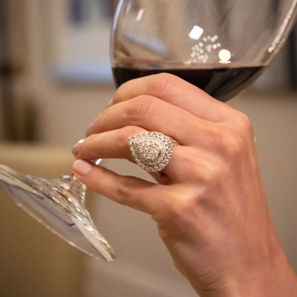 9ct Yellow Gold 3 Carat Diamond Ring with Brilliant Cut and Tapered Baguette Diamonds Shiels