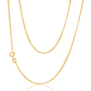 9ct Yellow Gold 40 gauge 40cm Curb Chain Shiels