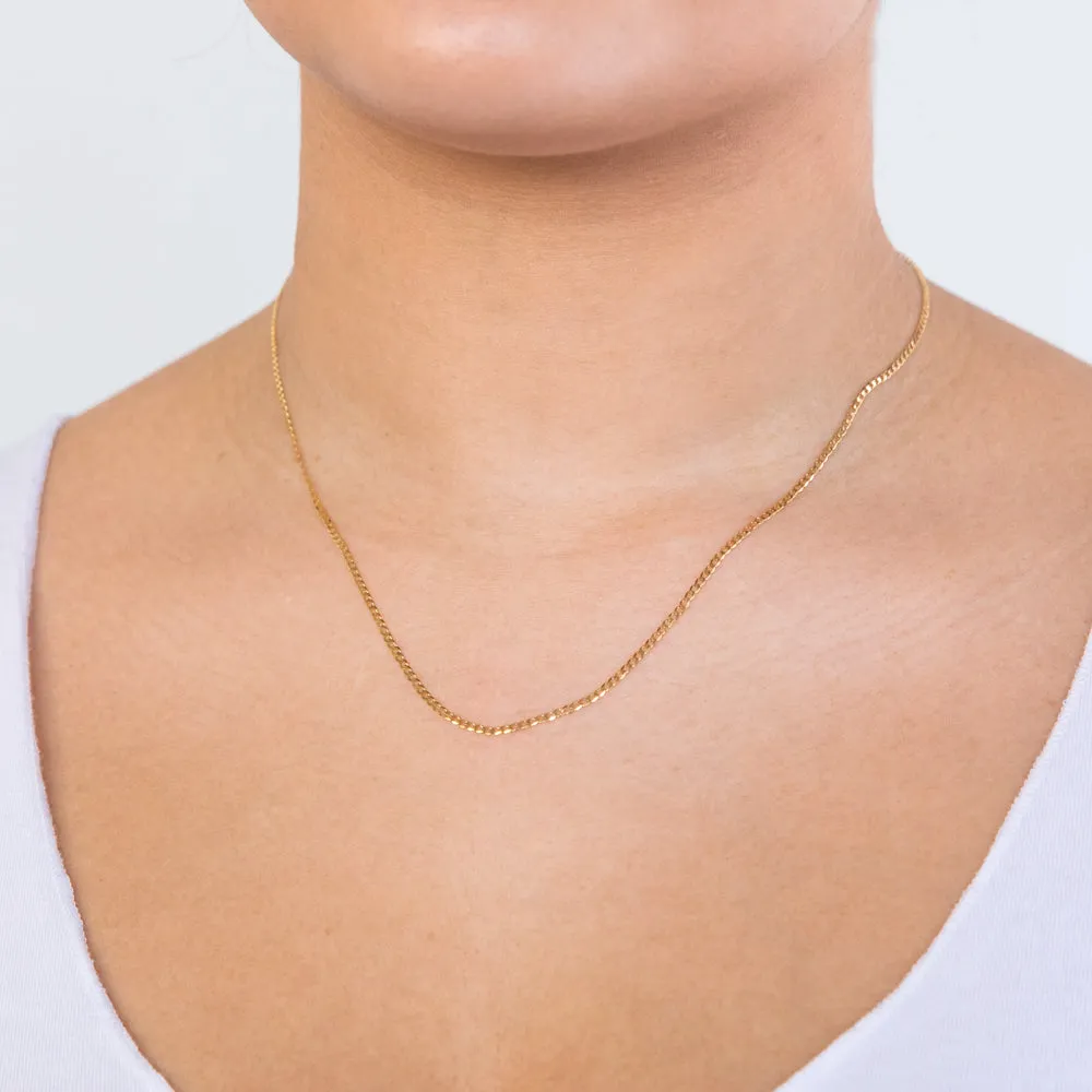 9ct Yellow Gold 45cm Curb Chain Shiels