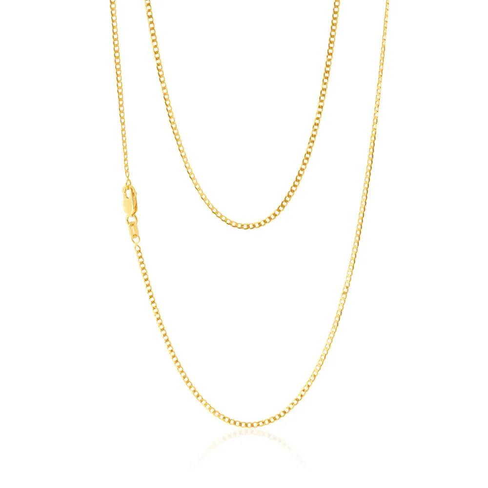 9ct Yellow Gold 45cm Curb Chain Shiels