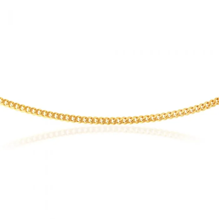 9ct Yellow Gold 45cm Curb Chain Shiels