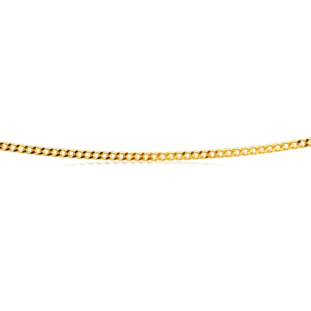9ct Yellow Gold 50 Gauge Curb 40cm Chain Shiels