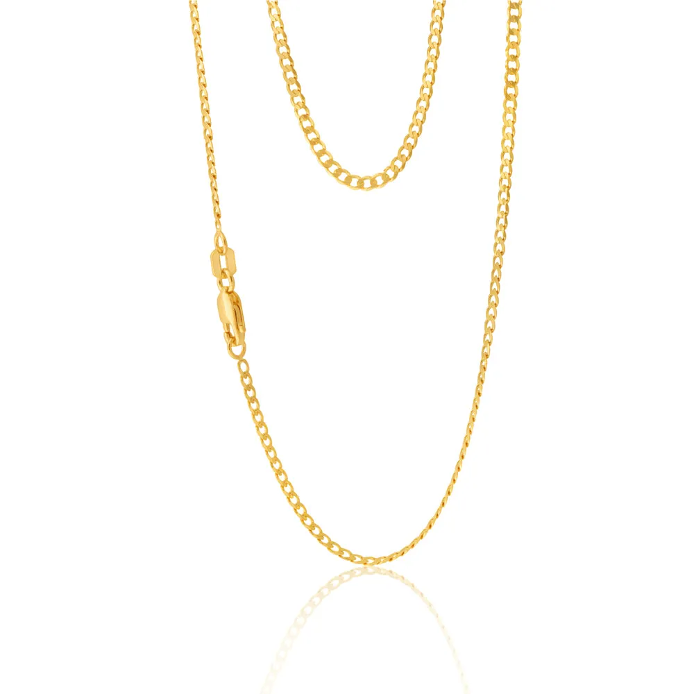 9ct Yellow Gold 50cm Curb Chain Shiels
