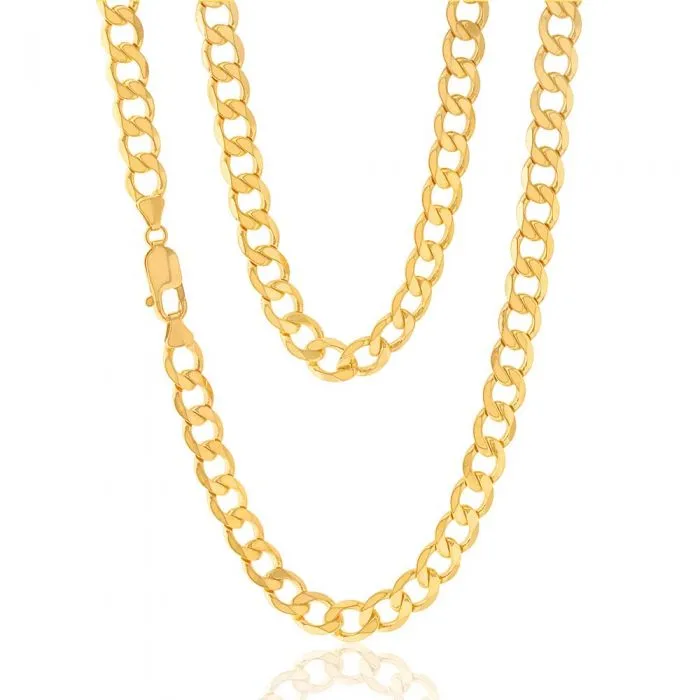 9ct Yellow Gold 55cm Curb Chain Shiels