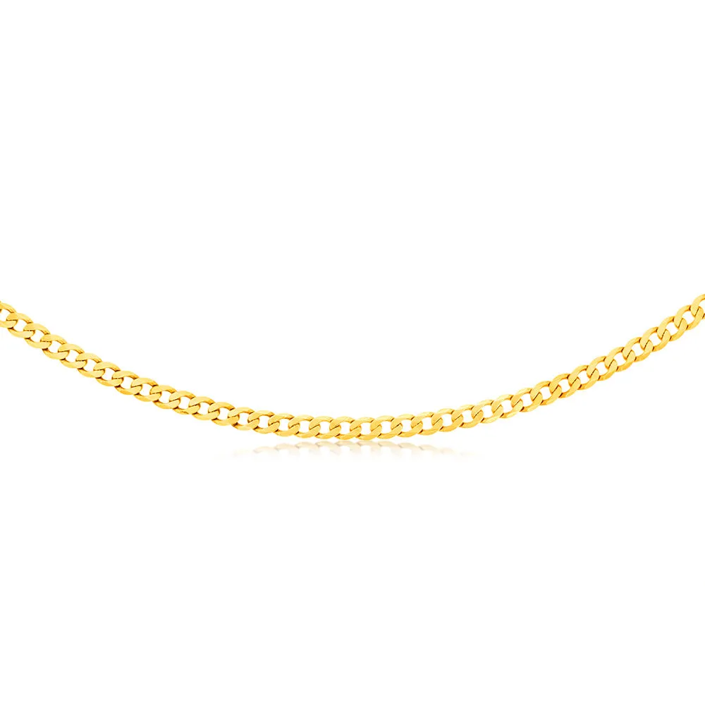 9ct Yellow Gold 55cm Curb Chain Shiels
