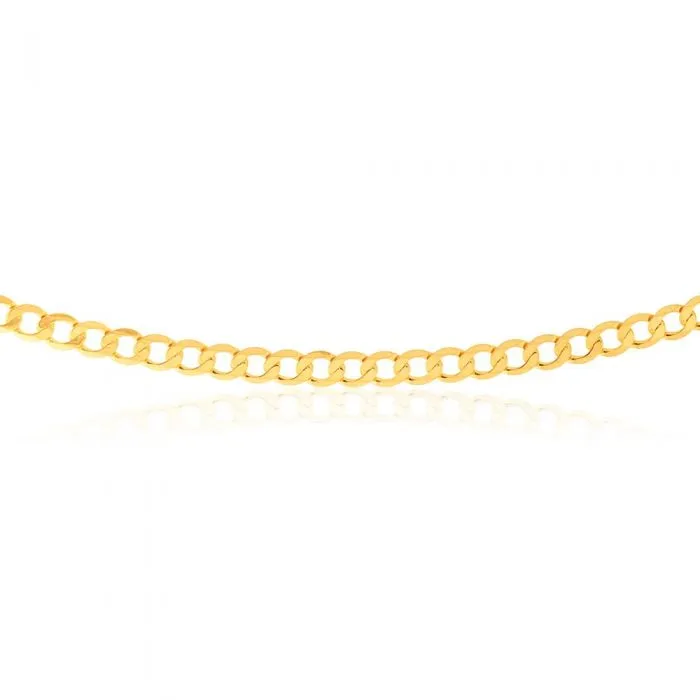 9ct Yellow Gold 55cm Curb Chain Shiels