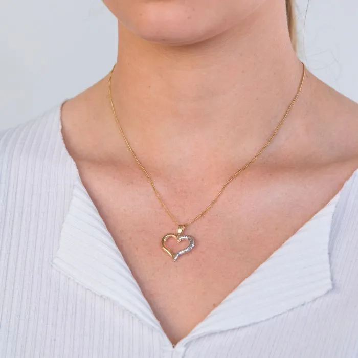 9ct Yellow Gold & White Gold Wonderful Pendant Shiels