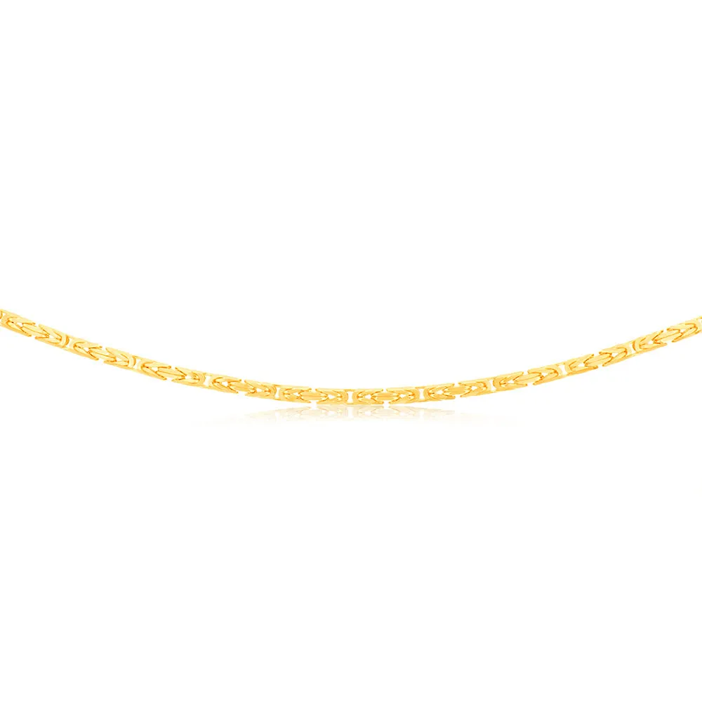 9ct Yellow Gold Byzantine 45cm Chain Shiels