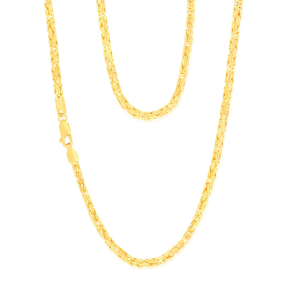 9ct Yellow Gold Byzantine 45cm Chain Shiels