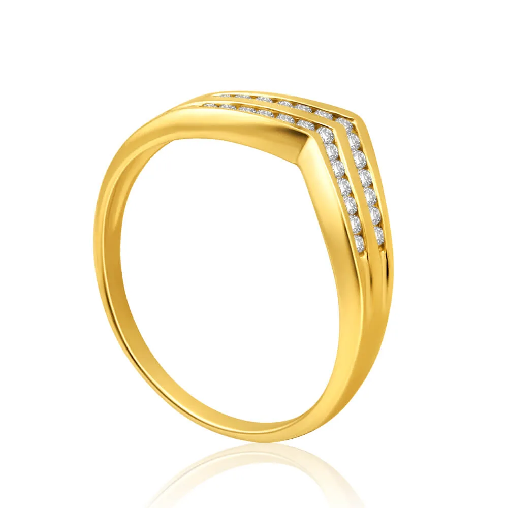 9ct Yellow Gold Classic Diamond Ring Shiels