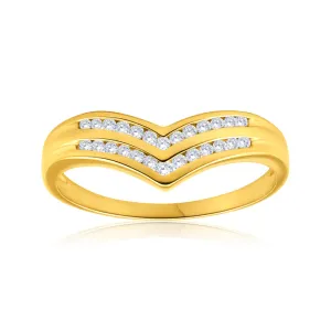 9ct Yellow Gold Classic Diamond Ring Shiels
