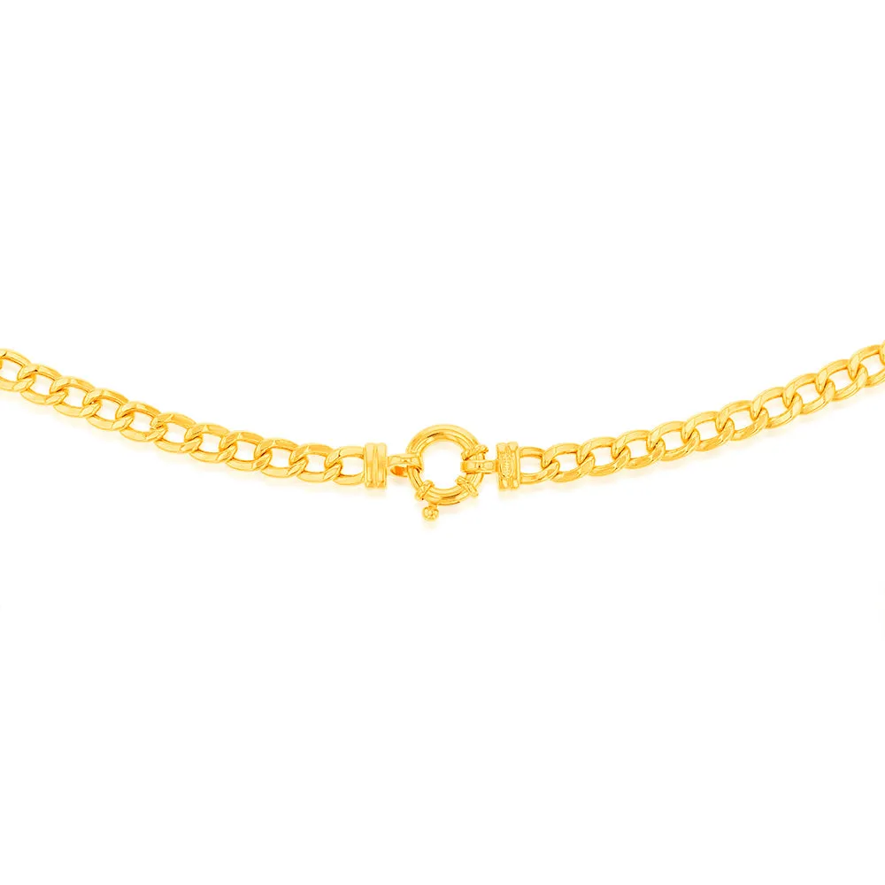 9ct Yellow Gold Copper Filled 45cm Curb Chain Boltring 150Gauge Shiels