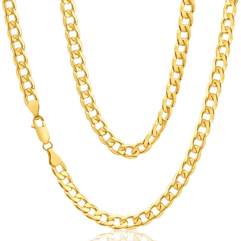9ct Yellow Gold Copper Filled Curb Chain Shiels