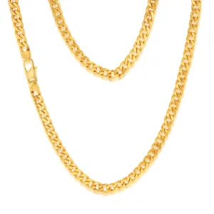 9ct Yellow gold Copper Filled Flat Curb 60cm Chain 190 Gauge Shiels