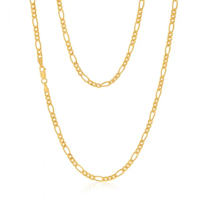 9ct Yellow Gold Copperfilled 50cm Figaro Chain Shiels