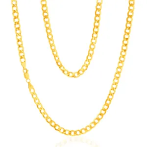 9ct Yellow Gold Copperfilled Curb 150 Gauge 60cm Chain Shiels