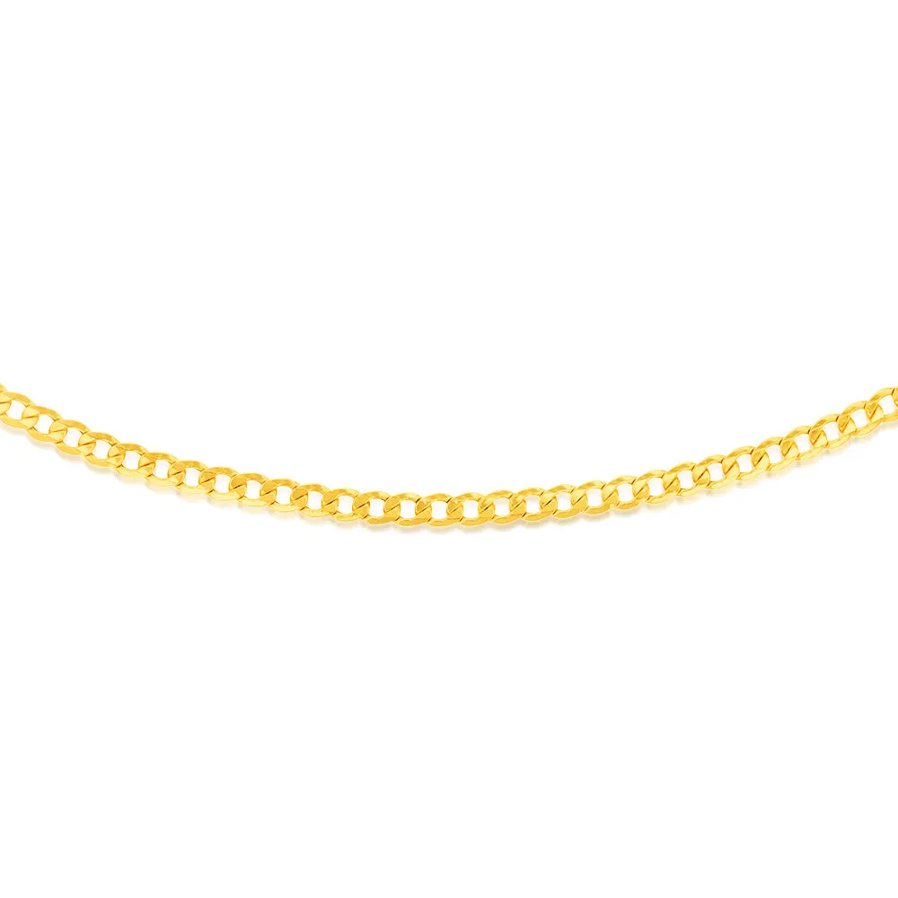 9ct Yellow Gold Copperfilled Curb 150 Gauge 60cm Chain Shiels