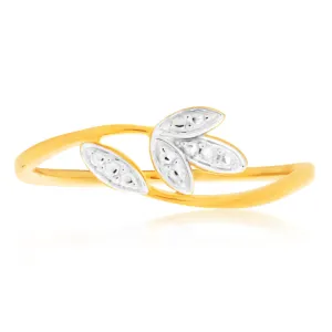 9ct Yellow Gold Diamond Bead Set Ring Shiels