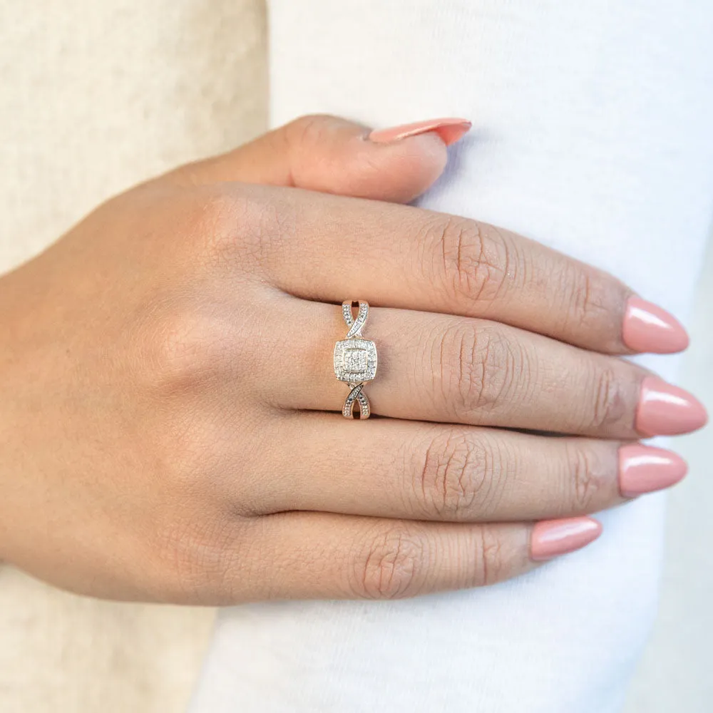 9ct Yellow Gold Diamond Ring Set with 29 Stunning Brilliant Diamonds Shiels