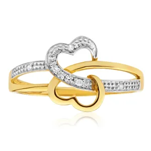 9ct Yellow Gold Diamond Ring Set With 6 Round Brilliant Diamonds Shiels